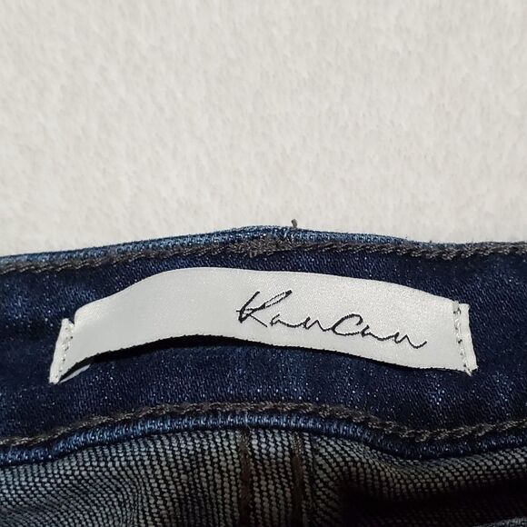 KANCAN Dark Wash Distressed Mid Rise Skinny Stretch Jeans 26 - Picture 9 of 11